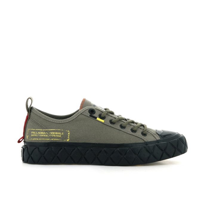 Baskets Palladium Palla Ace Supply LO Low Tops Femme Vert Olive | FR MDF582U